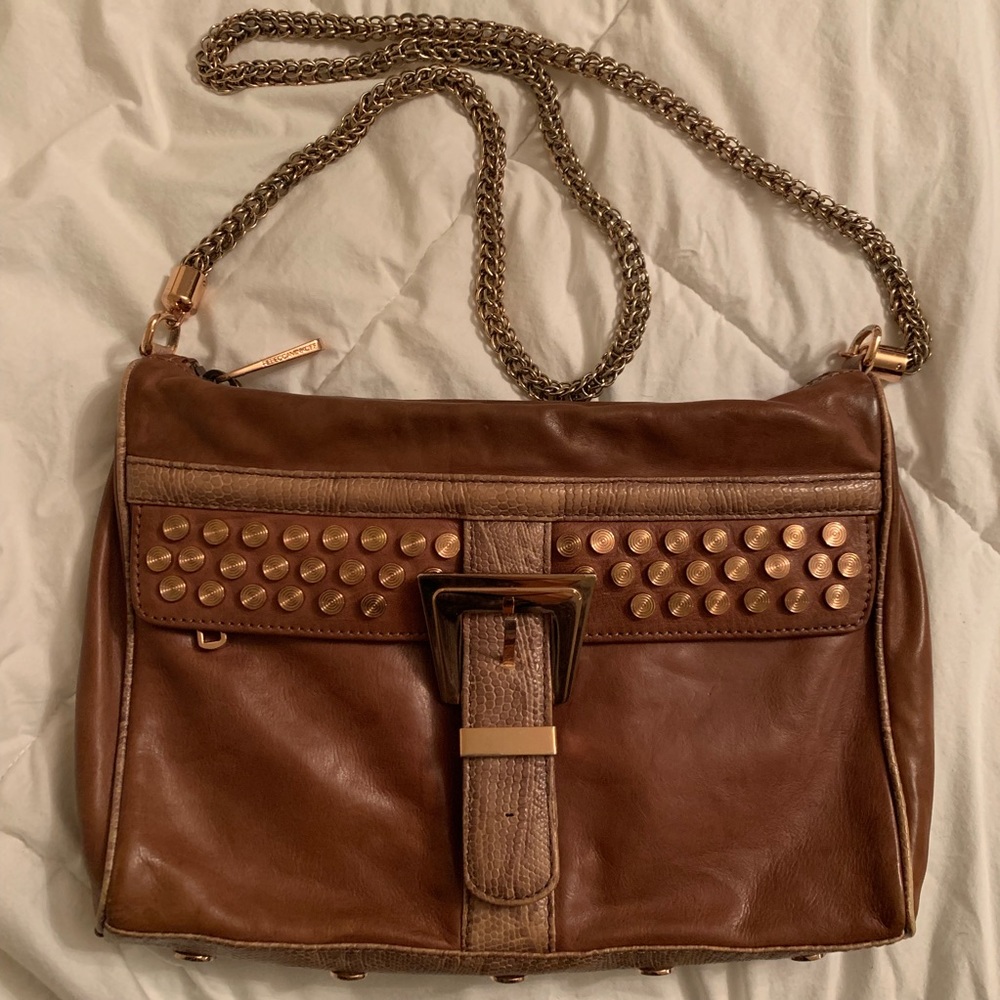 Rebecca Minkoff Python Skin Leather Shoulder Bag - image 1